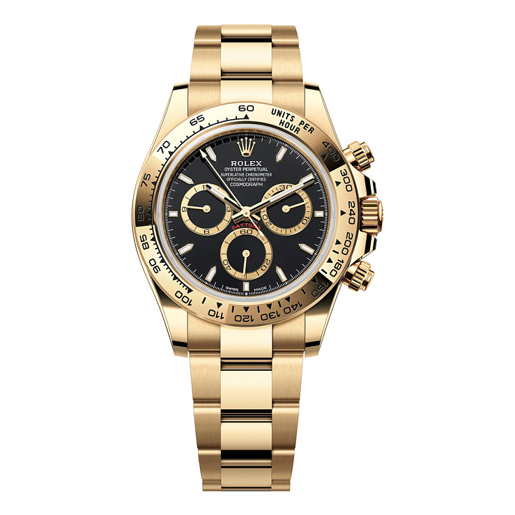 COSMOGRAPH DAYTONA Yellow gold Black Dial