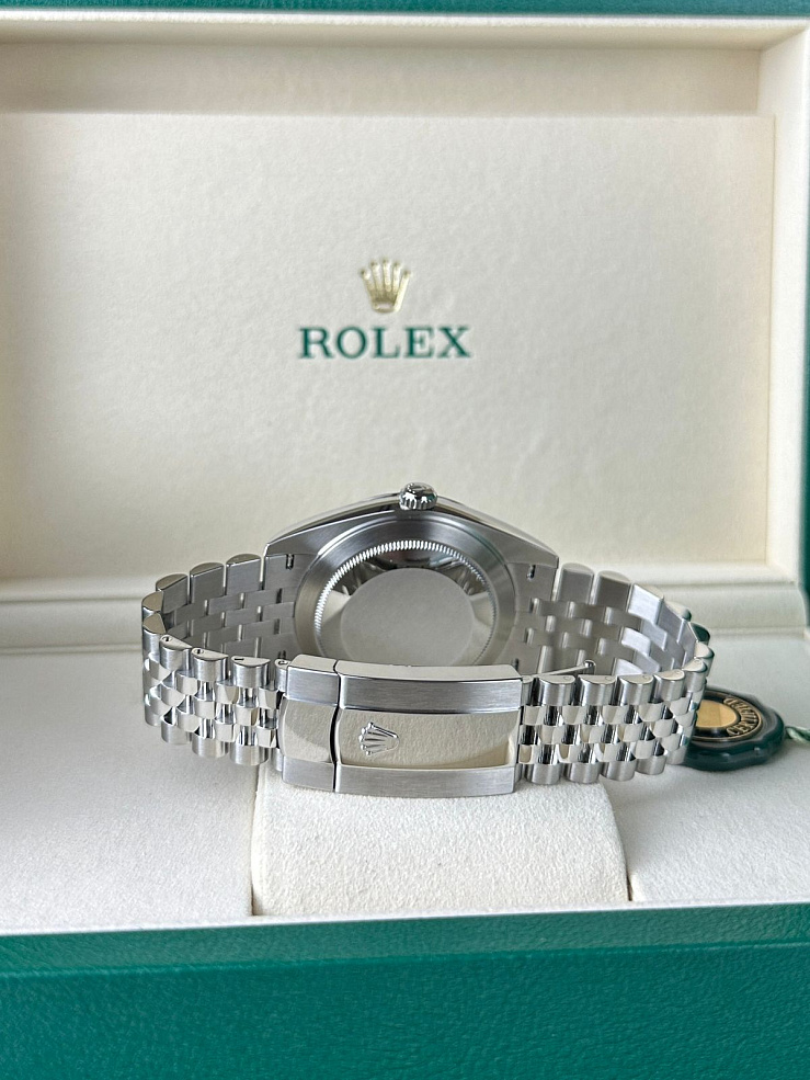 Datejust 41mm Steel & White gold Wimbledon dial Jubilee bracelet