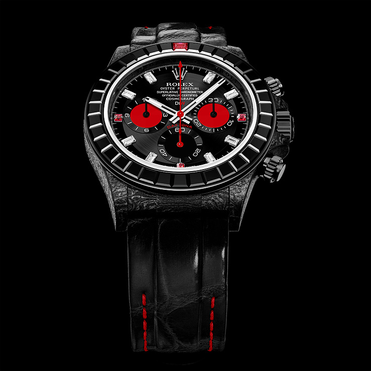 Rolex Daytona 40 Mm Rainbow Black Gems