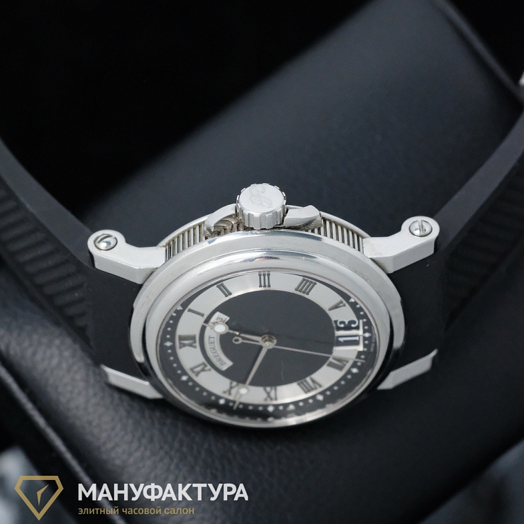 Marine II Big Date Steel Black Dial