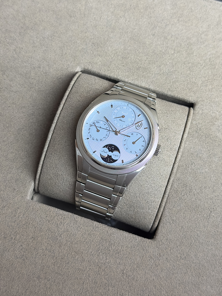 FLEURIER TONDA PF HIJRI PERPETUAL CALENDAR Steel Ice Blue Dial