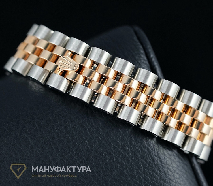 Oyster Perpetual Datejust 31мм Steel and Everose Gold 24 Diamond Bezel Chocolate Diamond Roman Vi Roman Dial