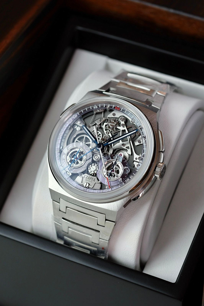 Czapek & Cie: Antarctique Rattrapante Ice Blue New