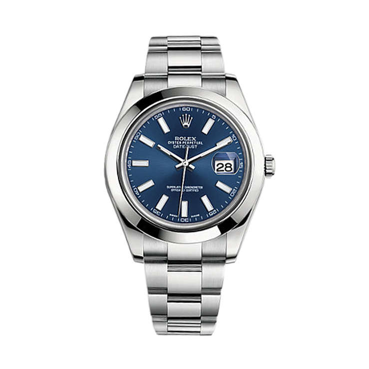 Datejust II Blue Dial Sticks Index