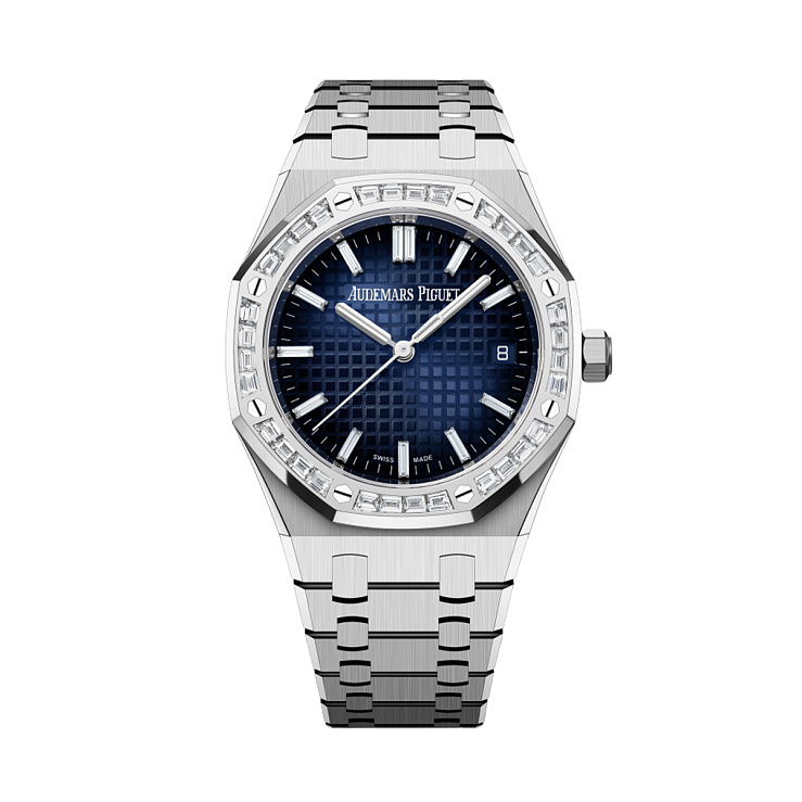 Royal Oak 34mm Baguette Diamonds White Gold