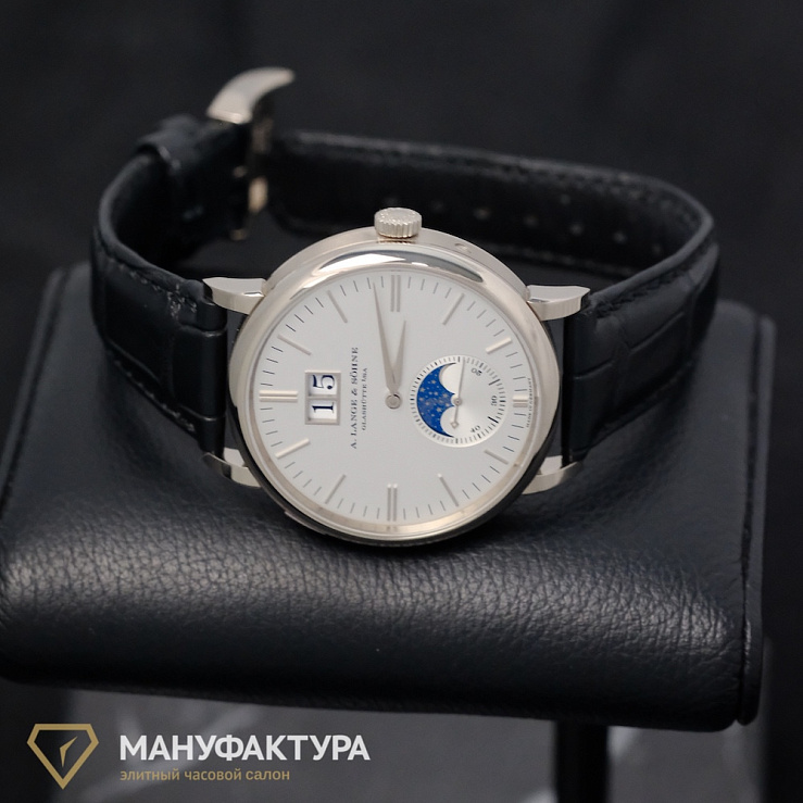 Saxonia Moon Phase White Gold
