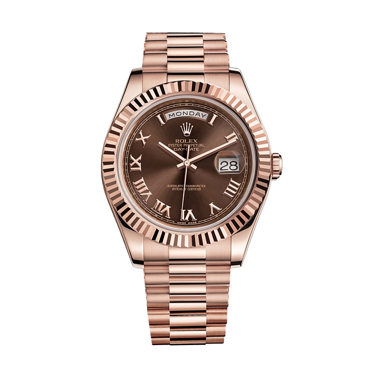 Day-Date II President Everose Gold Chocolate Dial