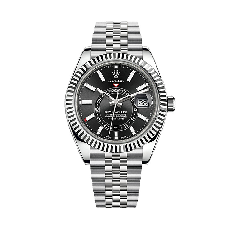 Sky-Dweller Steel Black Dial
