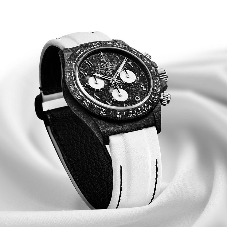 Rolex Daytona 40 Mm Black & White Gold_Arabic