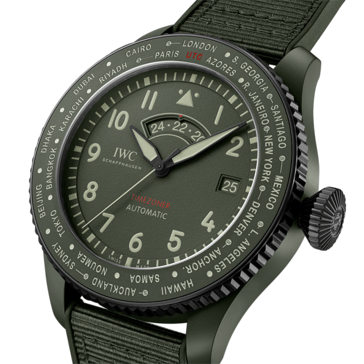 Pilots Watch Timezoner Top Gun Woodland