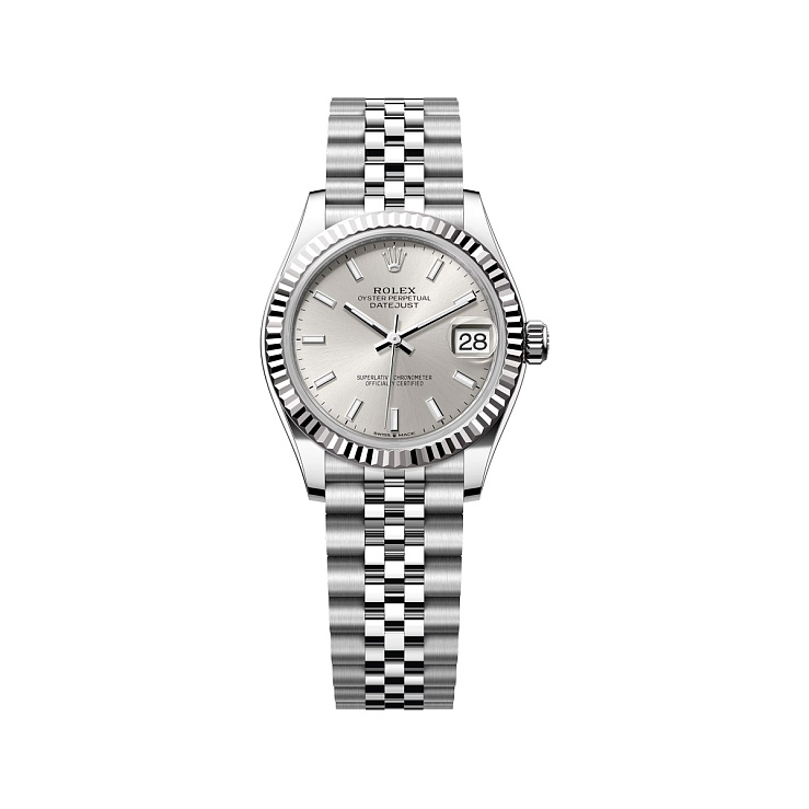 Datejust 31mm Steel & White gold Silver Dial Jubilee bracelet