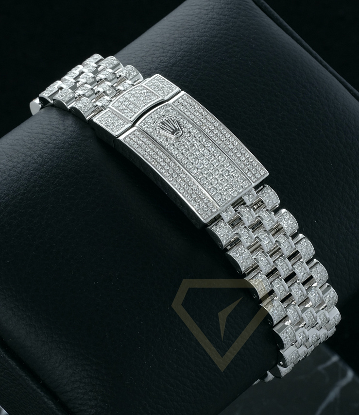 Datejust II Full Pave Iced Out Diamonds