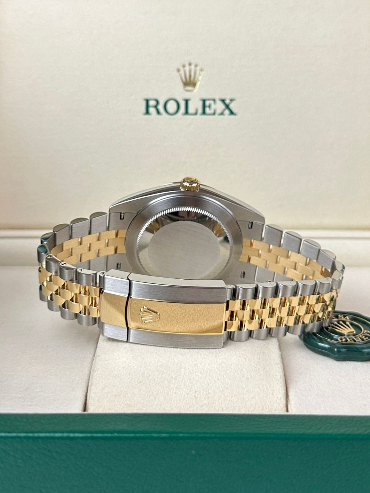 Datejust 41mm Steel & Yellow Gold Wimbledon Dial Jubilee Bracelet