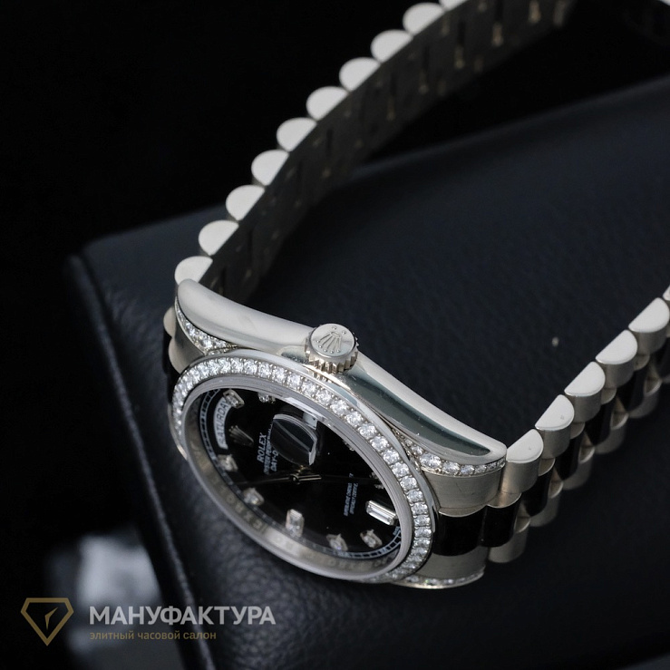 Day-Date 36 мм White gold Factory Diamonds
