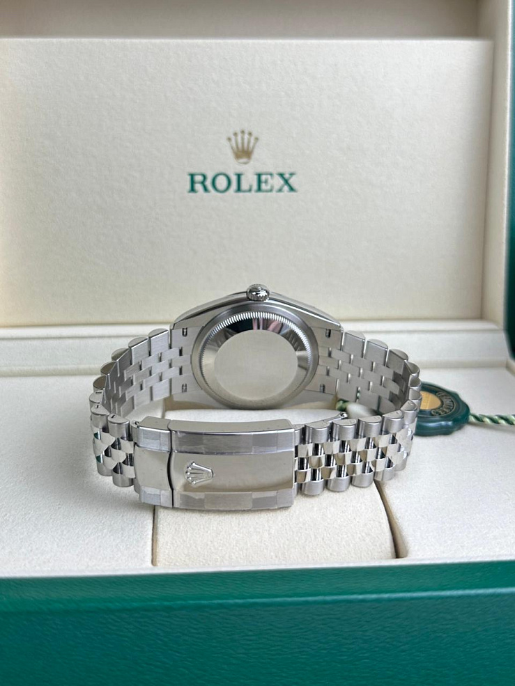 Datejust 36mm Steel & White Gold Blue Dial Jubilee Bracelet