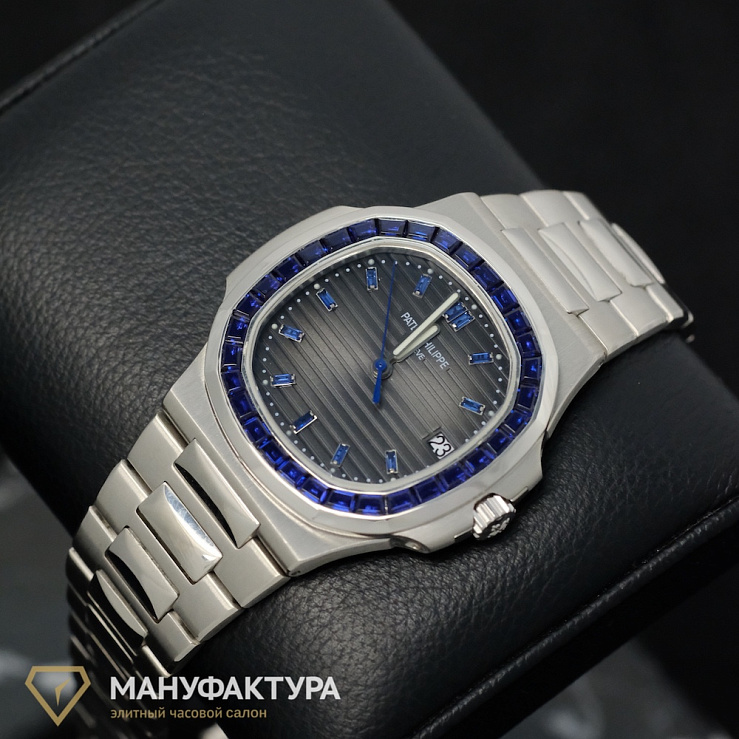 Customised Nautilus Blue Sapphire