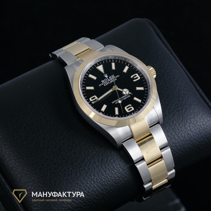 Explorer 36 mm Steel and Yellow Gold