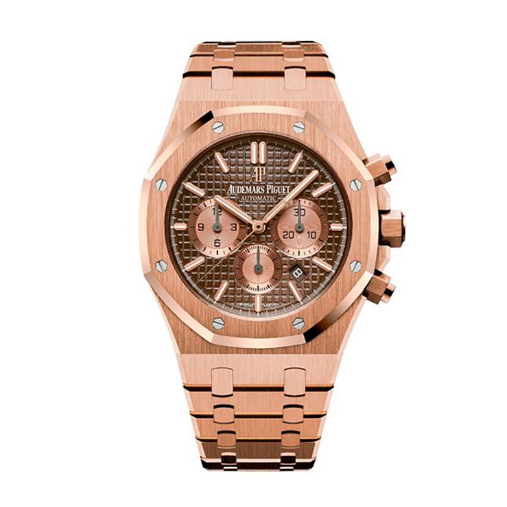 Royal Oak Chronograph 41mm Rose Gold Chocolate Brown Dial