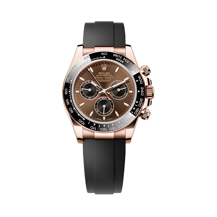 Сosmograph Daytona Rose Gold Chocolate Brown dial Oysterflex bracelet