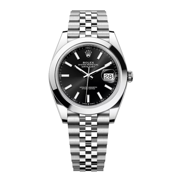 Datejust 41mm Steel Black Dial Jubilee Bracelet