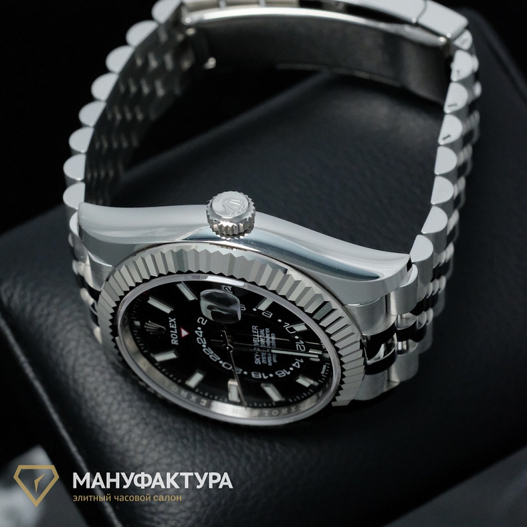 Sky-Dweller Steel Black Dial