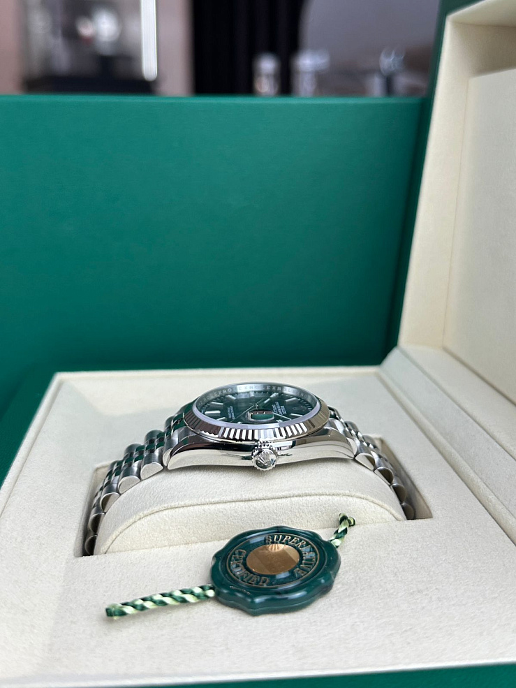 Datejust 36mm Steel & White Gold Blue Dial Jubilee Bracelet