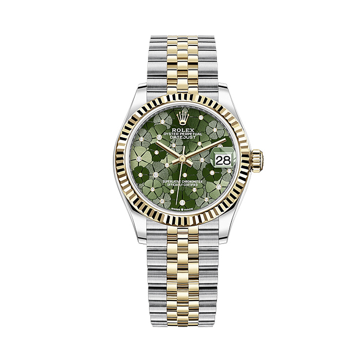 Steel and Yellow Gold Green Dial