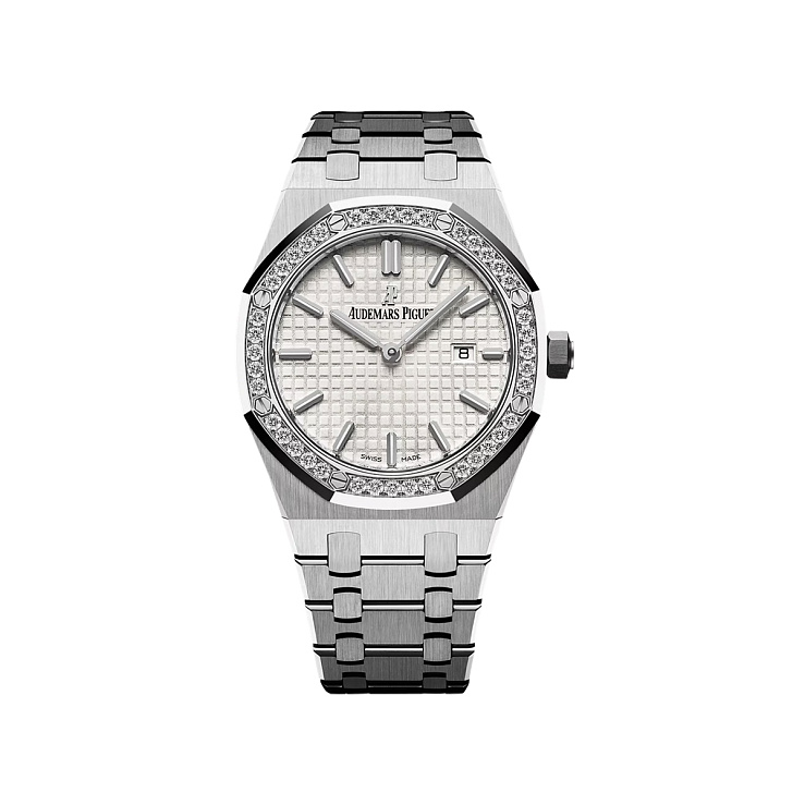 Royal Oak 33m Steel Quartz Diamond Bezel