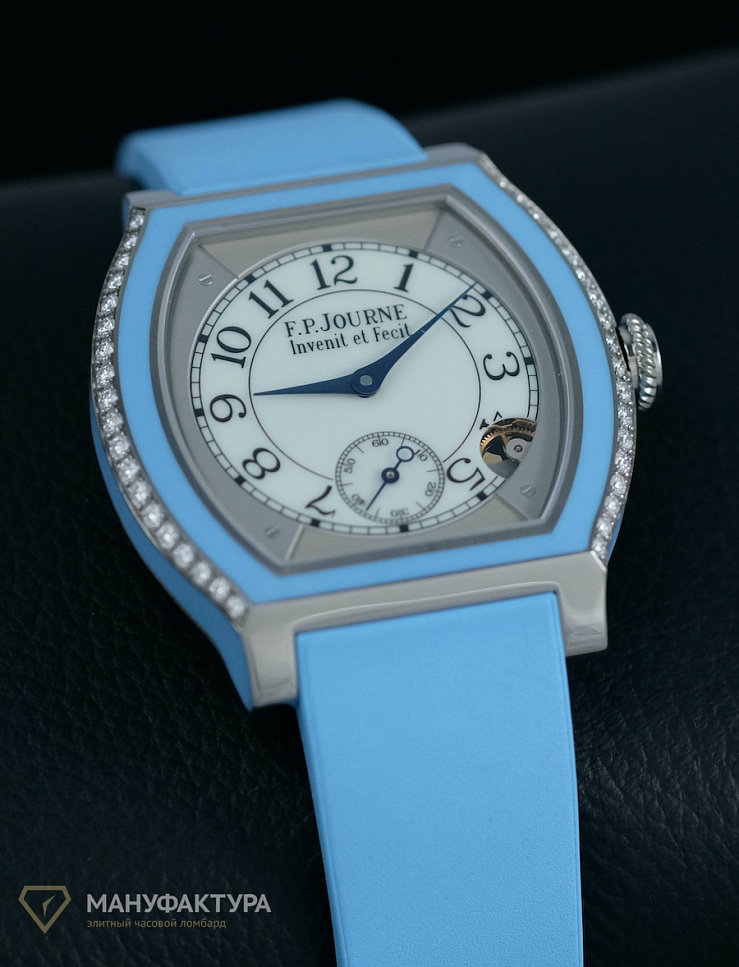 Titanium set with Diamonds Blue