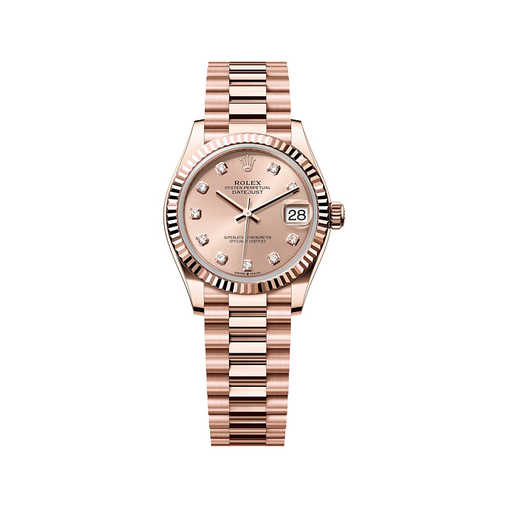 Datejust 31mm Rose Gold Pink Diamond dial