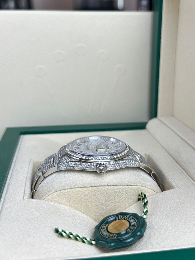 Datejust 41mm Custom Full Pave Iced Out Diamonds