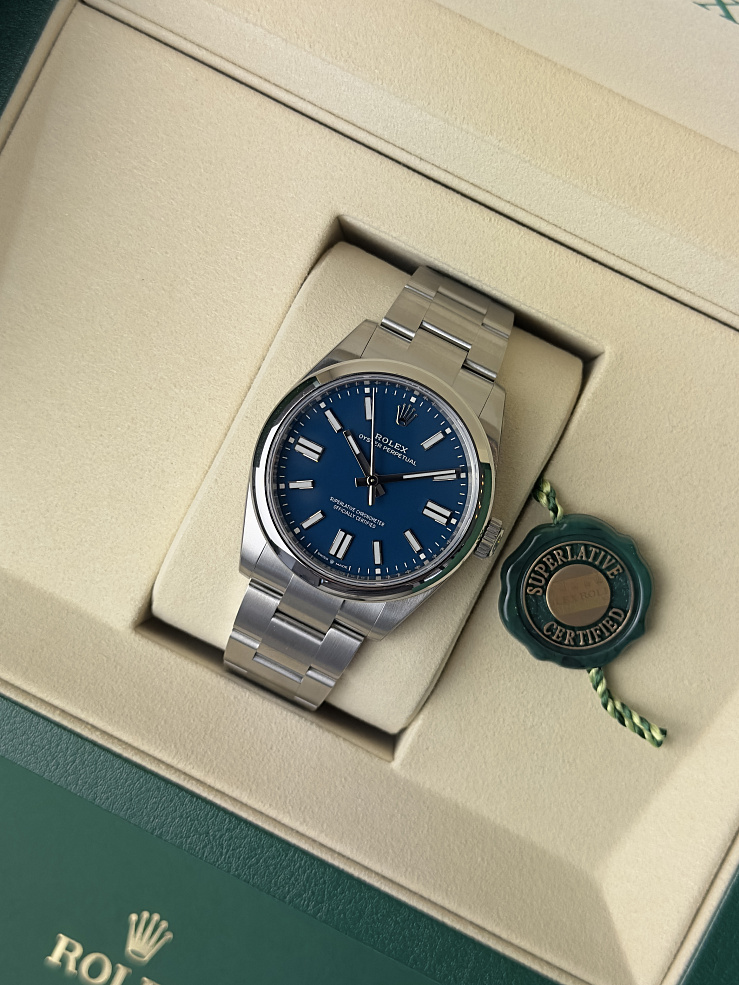 Oyster Perpetual New 41 mm blue Dial
