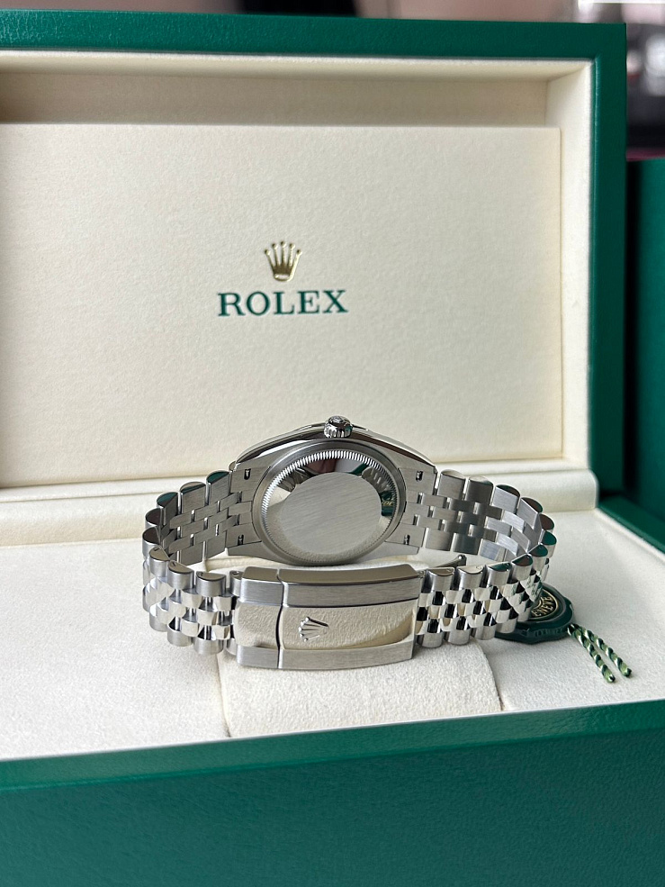 Datejust 36mm Steel & White Gold Silver Roman Diamond VI Dial Jubilee Bracelet