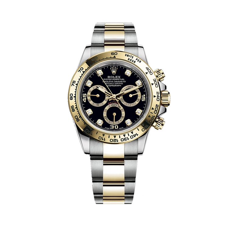 Oyster Perpetual Cosmograph Daytona Black Dial 8 Diamonds