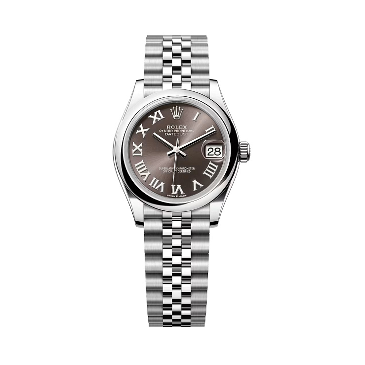 Datejust 31mm Steel Dark Grey Roman Dial Jubilee Bracelet