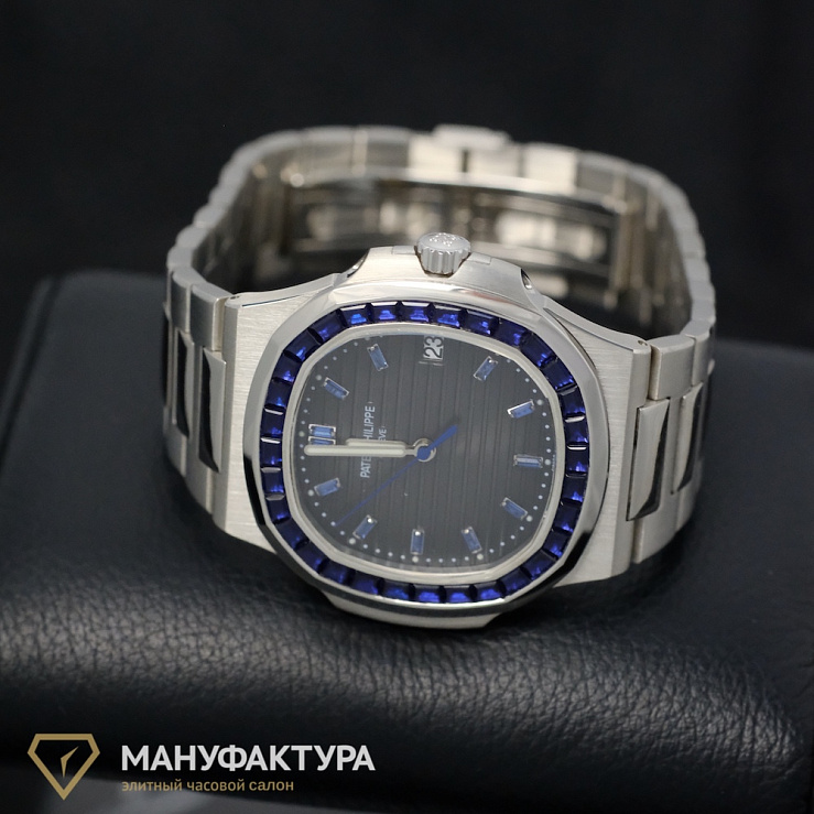 Customised Nautilus Blue Sapphire