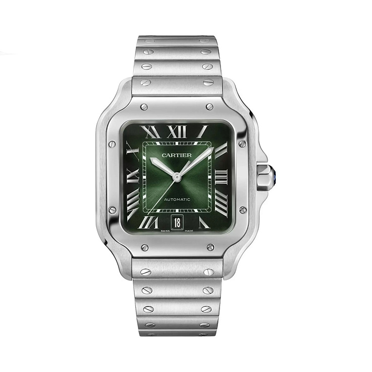 Santos De Cartier Green Dial