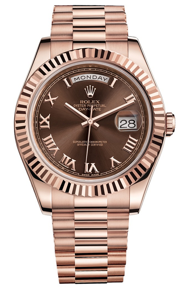Day-Date II President Everose Gold Chocolate Dial