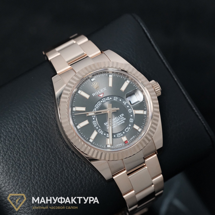 Sky-Dweller Rose Gold Slate Dial