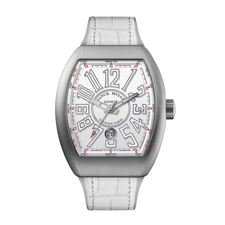 Vanguard Mens 45mm White dial steel