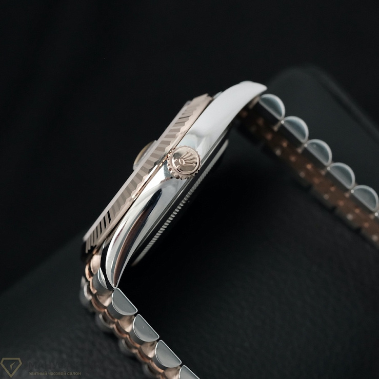 Datejust 41mm Steel Rose Gold Chocolate Dial