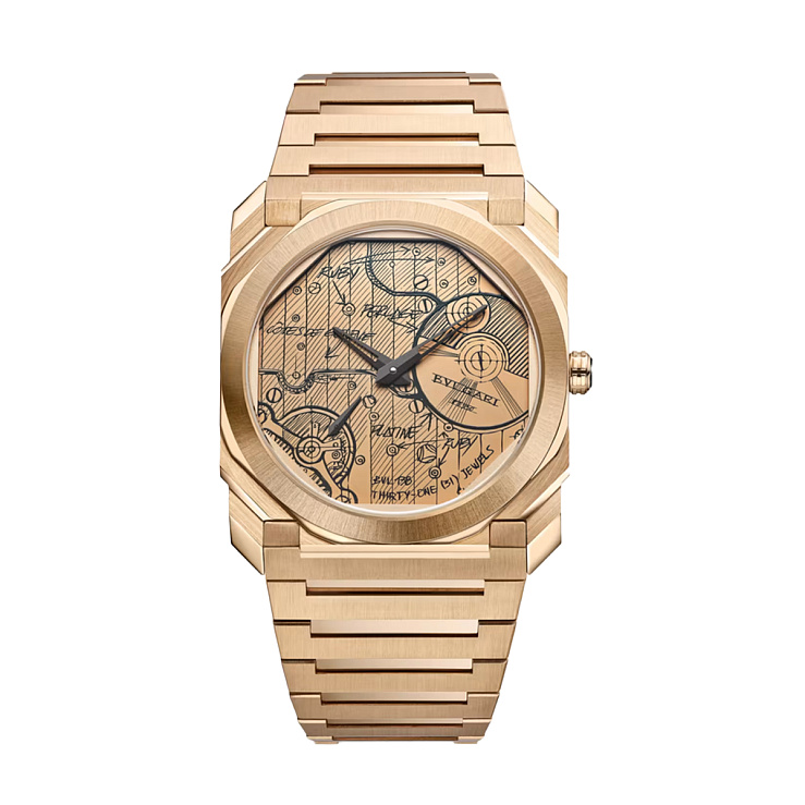 Octo Finissimo Automatic Sketch Dial 40mm Rose Gold Limited Edition of 70 pieces