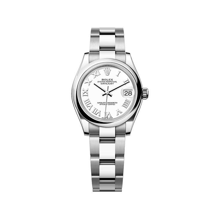 Datejust 31mm Steel White Roman Dial Oyster Bracelet