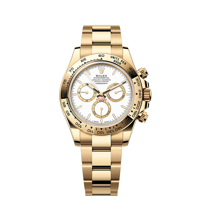 COSMOGRAPH DAYTONA Yellow gold White Dial