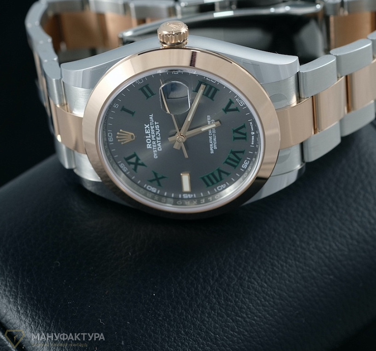 Oyster Perpetual Datejust II Oystersteel and Everose Gold Wimbledon Dial