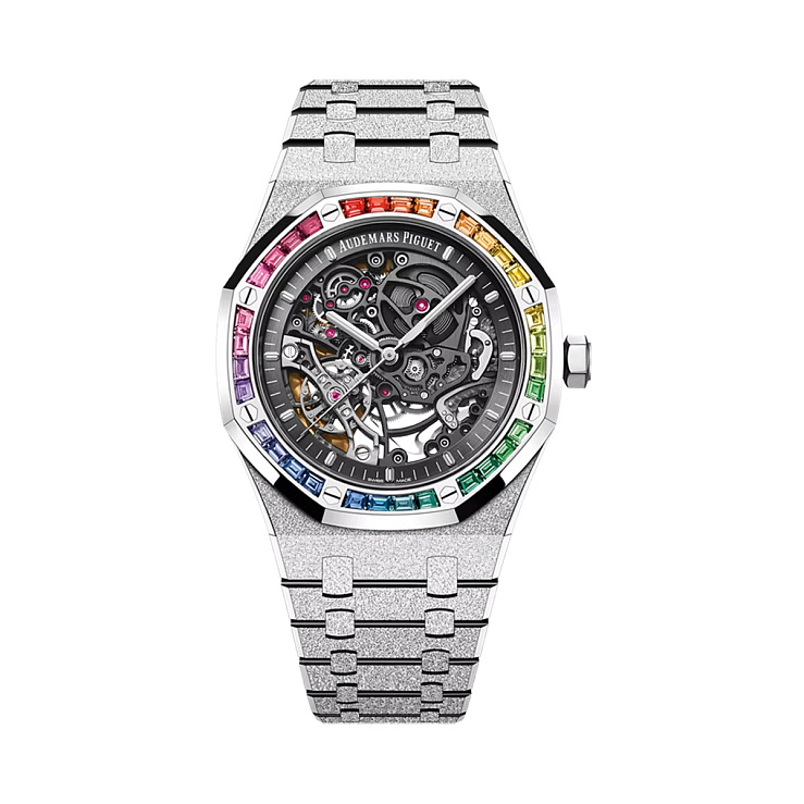 Royal Oak Frosted Gold Double Balance Wheel Openworked