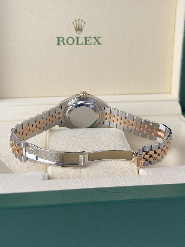 Lady-Datejust 28mm Steel & Rose Gold Sundust Roman Dial Jubilee Bracelet