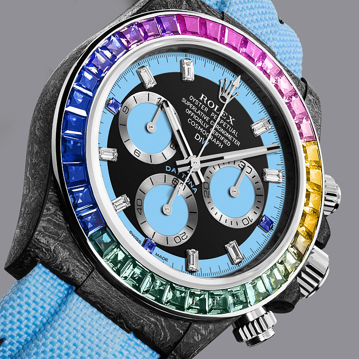 Rolex Daytona 40 Mm Rainbow Blue