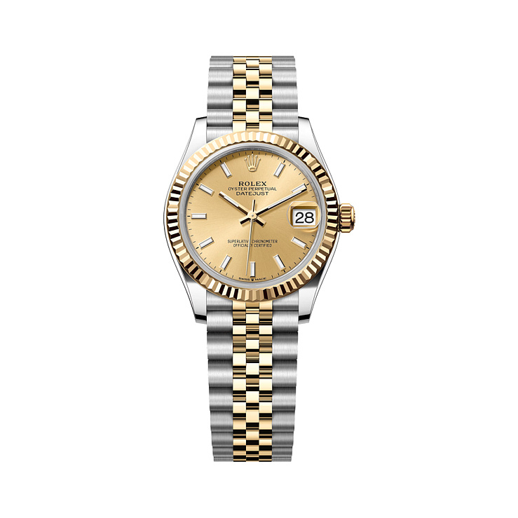 Datejust 31 steel & yellow gold champagne dial jubilee bracelet