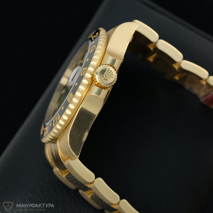 GMT Master Yellow Gold Green Dial